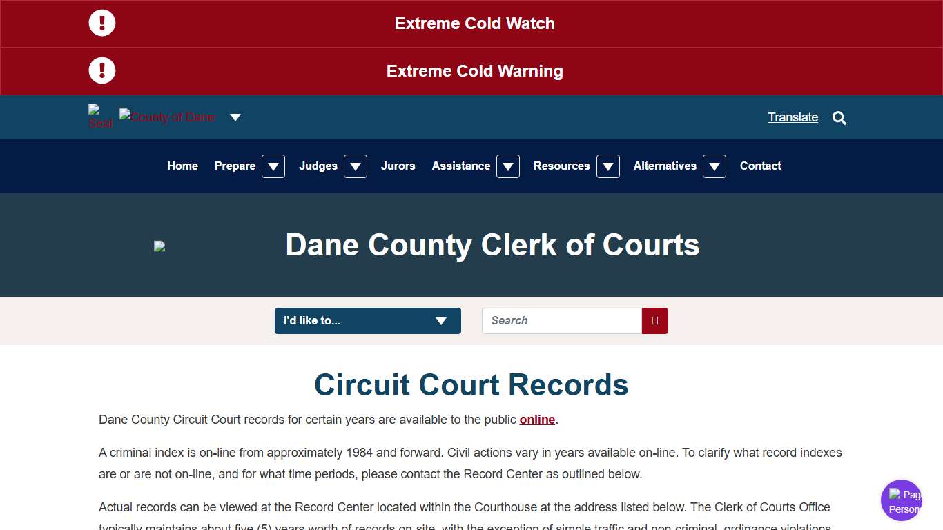 Court Records | Dane County Clerk of Courts